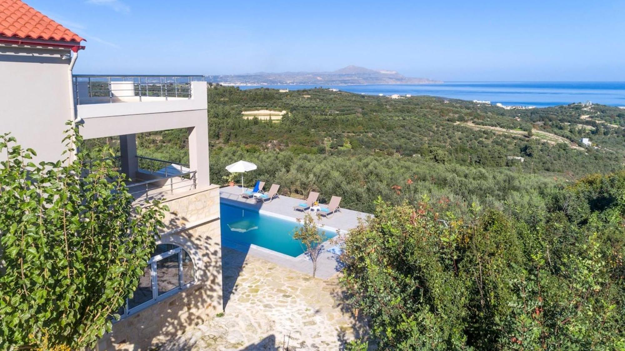 Villa Konstantinos Hilltop Vineyard Escape อัลมีรีดา ภายนอก รูปภาพ