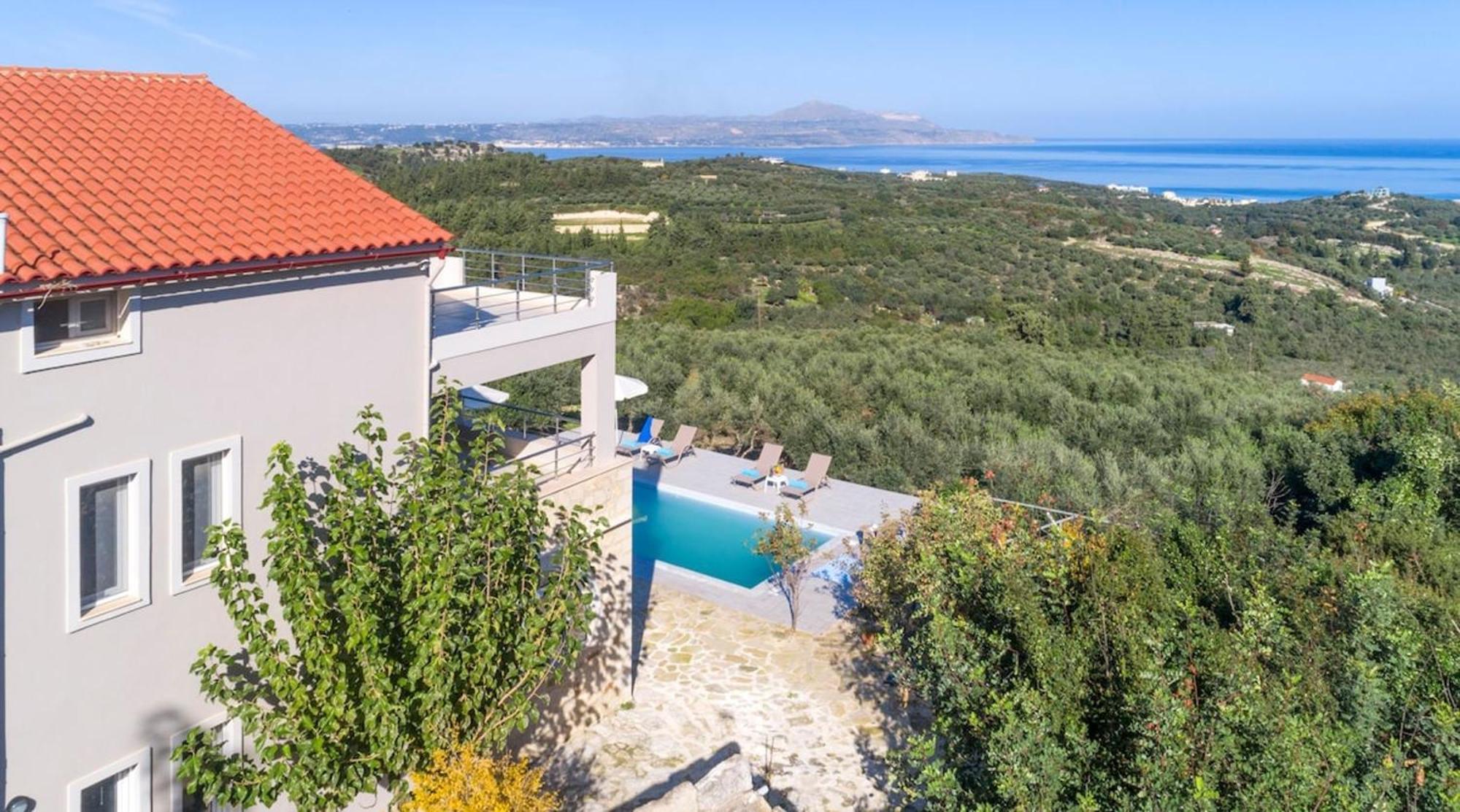 Villa Konstantinos Hilltop Vineyard Escape อัลมีรีดา ภายนอก รูปภาพ